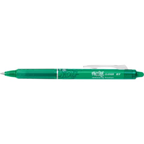 Penna a sfera cancellabile Pilot Frixion Ball Clicker 0,7 mm verde 006793